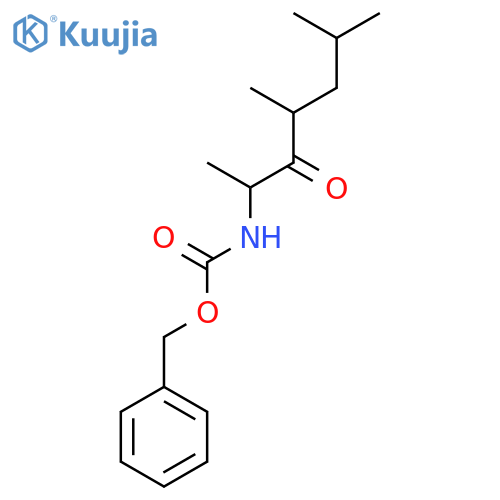 benzyl N-(4,6-dimethyl-3-oxoheptan-2-yl)carbamate structure