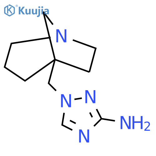 1-({1-azabicyclo3.2.1octan-5-yl}methyl)-1H-1,2,4-triazol-3-amine structure