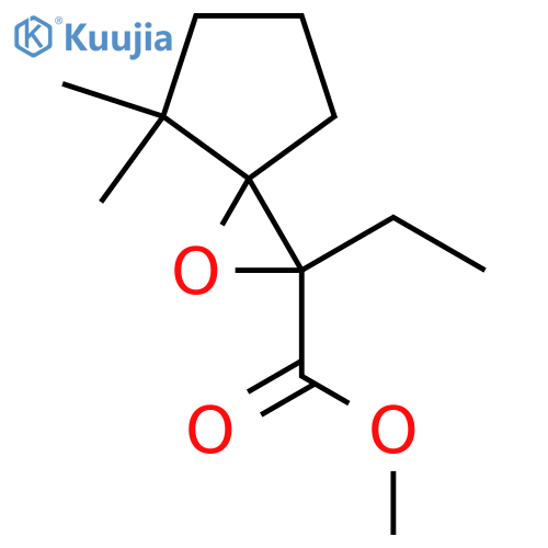 Methyl 2-ethyl-4,4-dimethyl-1-oxaspiro[2.4]heptane-2-carboxylate structure