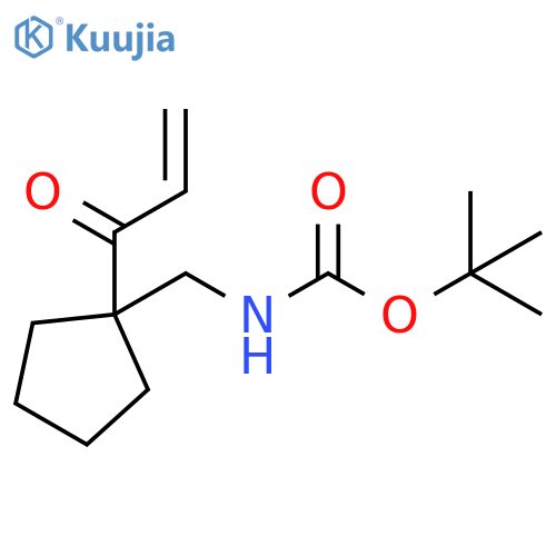 Carbamic acid, N-[[1-(1-oxo-2-propen-1-yl)cyclopentyl]methyl]-, 1,1-dimethylethyl ester structure