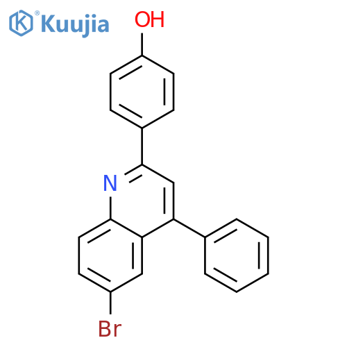 4-(6-bromo-4-phenylquinolin-2-yl)phenol structure