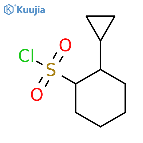 2-Cyclopropylcyclohexane-1-sulfonyl chloride structure