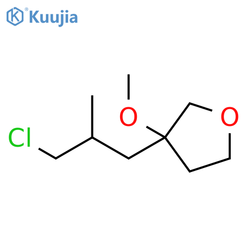 Furan, 3-(3-chloro-2-methylpropyl)tetrahydro-3-methoxy- structure