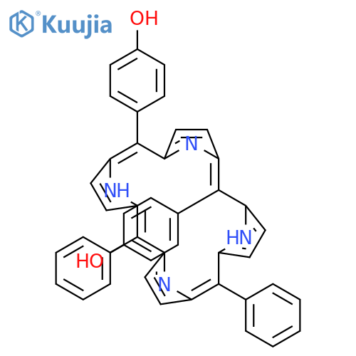 4,4'-(15,20-Diphenylporphyrin-5,10-diyl)diphenol structure