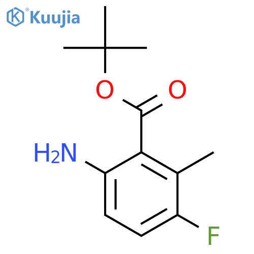 Tert-butyl 6-amino-3-fluoro-2-methylbenzoate structure