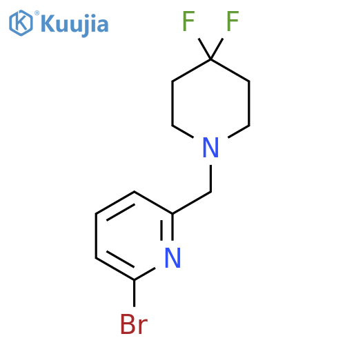 2-Bromo-6-(4,4-difluoropiperidin-1-ylmethyl)-pyridine structure