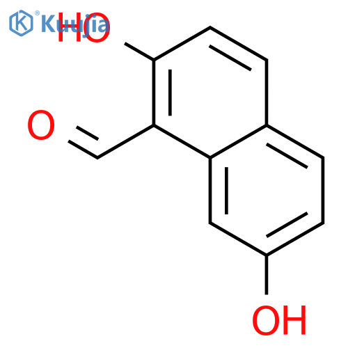 2,7-Dihydroxynaphthalene-1-carbaldehyde structure