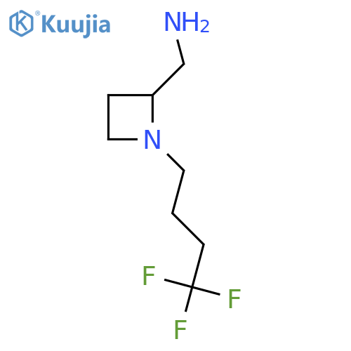 1-(4,4,4-trifluorobutyl)azetidin-2-ylmethanamine structure