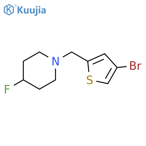 1-[(4-bromothiophen-2-yl)methyl]-4-fluoropiperidine structure