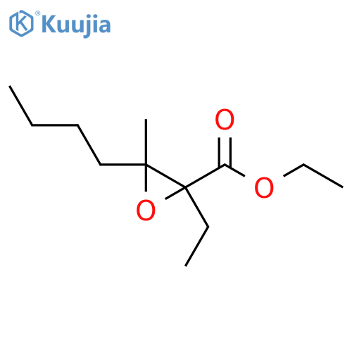 Ethyl 3-butyl-2-ethyl-3-methyloxirane-2-carboxylate structure