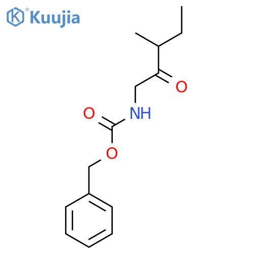 benzyl N-(3-methyl-2-oxopentyl)carbamate structure