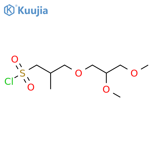 3-(2,3-dimethoxypropoxy)-2-methylpropane-1-sulfonyl chloride structure