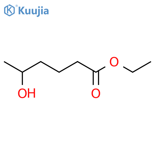 Hexanoic acid, 5-hydroxy-, ethyl ester structure