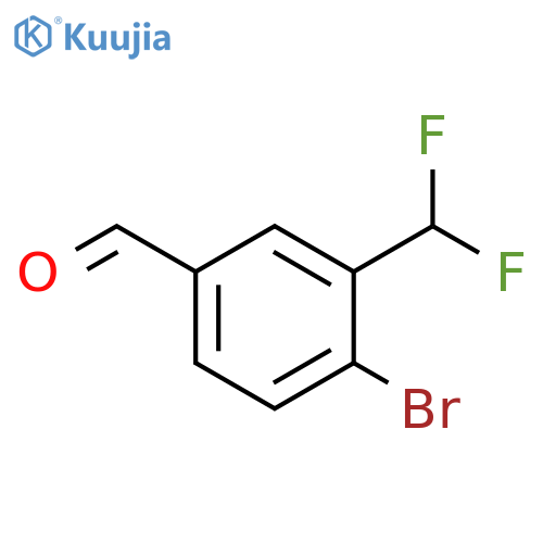 4-Bromo-3-(difluoromethyl)benzaldehyde structure