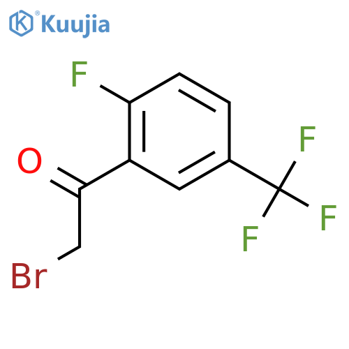 2-Bromo-1-(2-fluoro-5-(trifluoromethyl)phenyl)ethanone structure