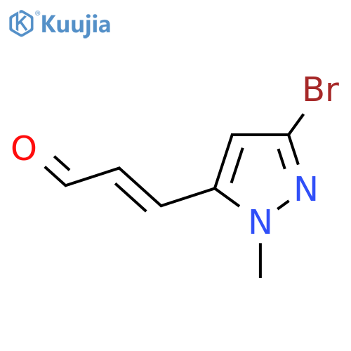 3-(3-bromo-1-methyl-1H-pyrazol-5-yl)prop-2-enal structure