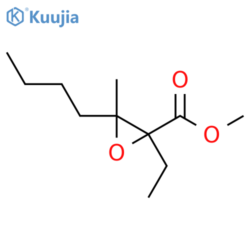 Methyl 3-butyl-2-ethyl-3-methyloxirane-2-carboxylate structure
