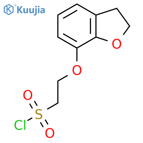2-(2,3-dihydro-1-benzofuran-7-yloxy)ethane-1-sulfonyl chloride structure
