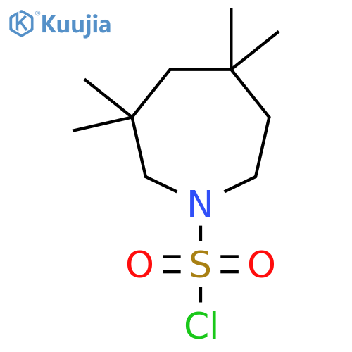 3,3,5,5-Tetramethylazepane-1-sulfonyl chloride structure