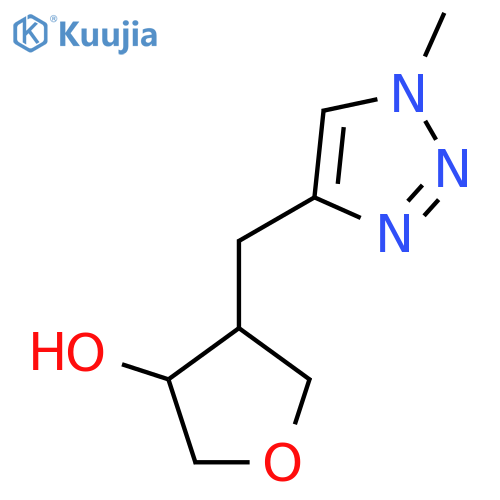 4-(1-methyl-1H-1,2,3-triazol-4-yl)methyloxolan-3-ol structure