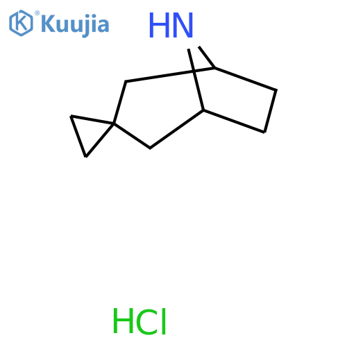 8-Azaspiro[bicyclo[3.2.1]octane-3,1'-cyclopropane] hydrochloride structure