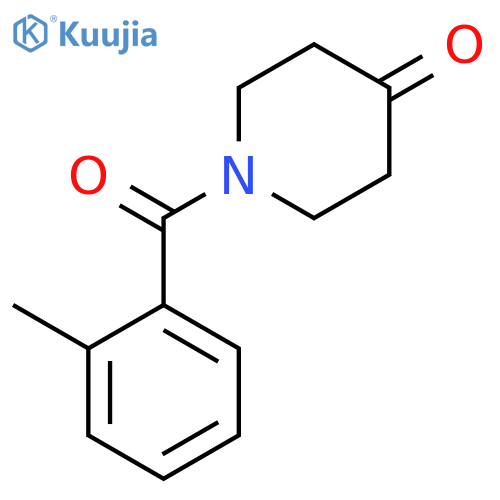 1-(2-methylbenzoyl)piperidin-4-one structure