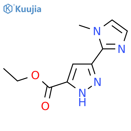 ethyl 5-(1-methyl-1H-imidazol-2-yl)-1H-pyrazole-3-carboxylate structure