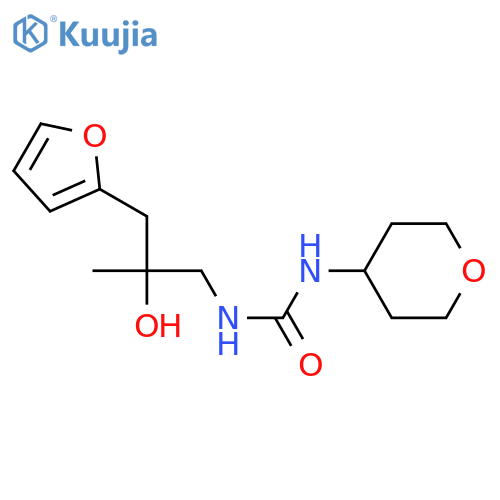 3-{2-[(furan-2-yl)methyl]-2-hydroxypropyl}-1-(oxan-4-yl)urea structure