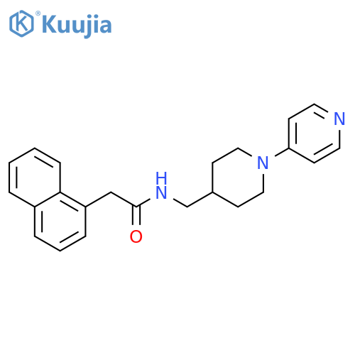 2-(naphthalen-1-yl)-N-{[1-(pyridin-4-yl)piperidin-4-yl]methyl}acetamide structure