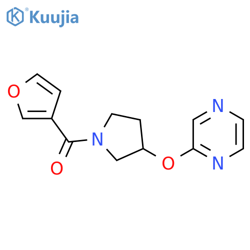2-{[1-(furan-3-carbonyl)pyrrolidin-3-yl]oxy}pyrazine structure