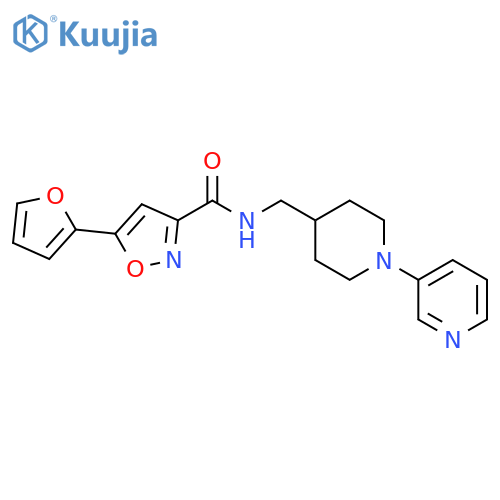 5-(2-Furanyl)-N-[[1-(3-pyridinyl)-4-piperidinyl]methyl]-3-isoxazolecarboxamide structure