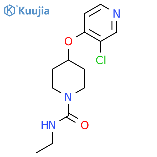 4-(3-chloropyridin-4-yl)oxy-N-ethylpiperidine-1-carboxamide structure