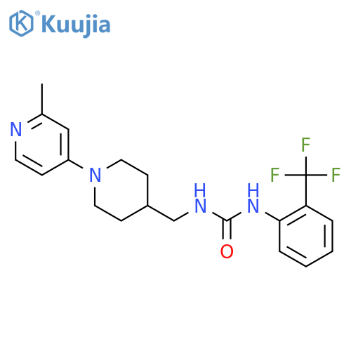 1-((1-(2-Methylpyridin-4-yl)piperidin-4-yl)methyl)-3-(2-(trifluoromethyl)phenyl)urea structure
