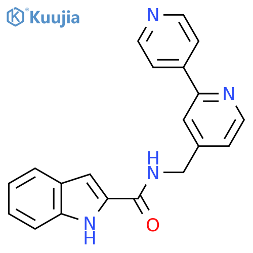 N-({2,4'-bipyridine-4-yl}methyl)-1H-indole-2-carboxamide structure