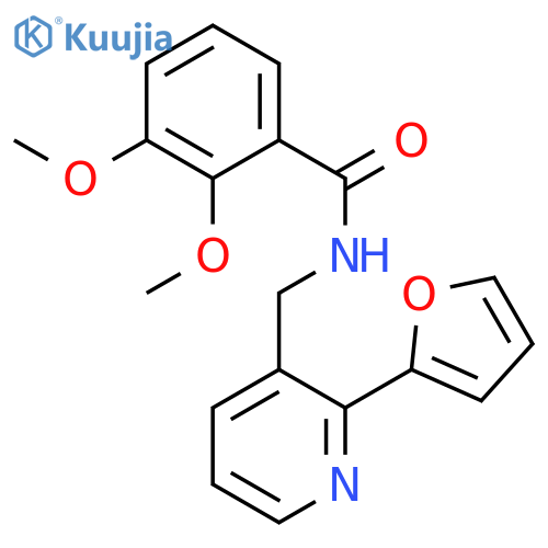 N-{[2-(furan-2-yl)pyridin-3-yl]methyl}-2,3-dimethoxybenzamide structure