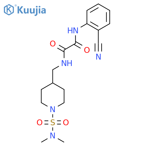 N'-(2-cyanophenyl)-N-{[1-(dimethylsulfamoyl)piperidin-4-yl]methyl}ethanediamide structure