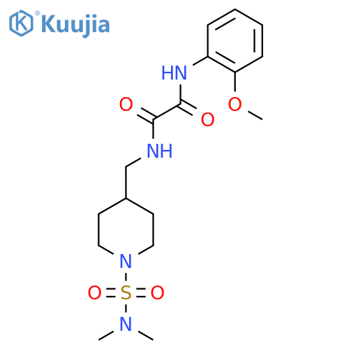 N-{[1-(dimethylsulfamoyl)piperidin-4-yl]methyl}-N'-(2-methoxyphenyl)ethanediamide structure