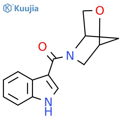 3-{2-oxa-5-azabicyclo[2.2.1]heptane-5-carbonyl}-1H-indole structure