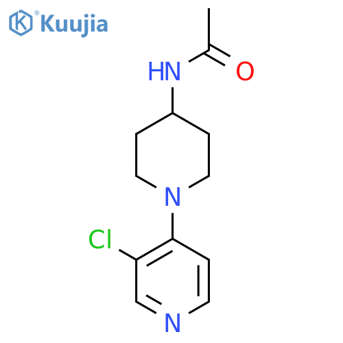 N-1-(3-chloropyridin-4-yl)piperidin-4-ylacetamide structure