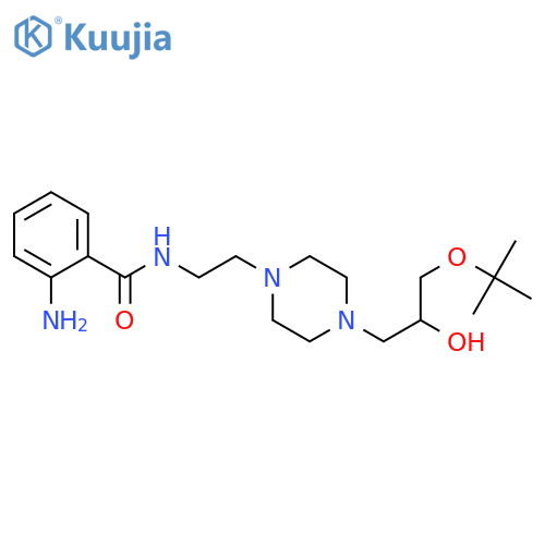 2-amino-N-(2-{4-[3-(tert-butoxy)-2-hydroxypropyl]piperazin-1-yl}ethyl)benzamide structure