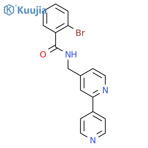 N-({2,4'-bipyridine-4-yl}methyl)-2-bromobenzamide structure