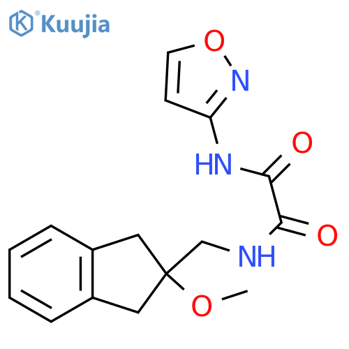 N'-[(2-methoxy-2,3-dihydro-1H-inden-2-yl)methyl]-N-(1,2-oxazol-3-yl)ethanediamide structure