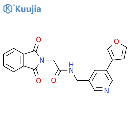 2-(1,3-dioxo-2,3-dihydro-1H-isoindol-2-yl)-N-{5-(furan-3-yl)pyridin-3-ylmethyl}acetamide structure