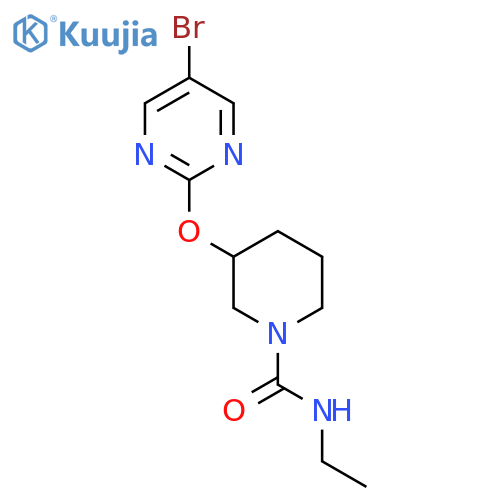 3-[(5-bromopyrimidin-2-yl)oxy]-N-ethylpiperidine-1-carboxamide structure