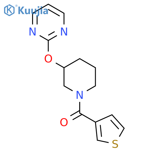 2-{1-(thiophene-3-carbonyl)piperidin-3-yloxy}pyrimidine structure