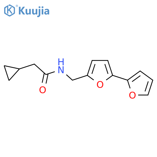 N-({[2,2'-bifuran]-5-yl}methyl)-2-cyclopropylacetamide structure