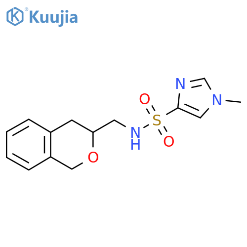 N-[(3,4-dihydro-1H-2-benzopyran-3-yl)methyl]-1-methyl-1H-imidazole-4-sulfonamide structure