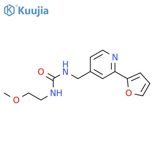 1-{[2-(furan-2-yl)pyridin-4-yl]methyl}-3-(2-methoxyethyl)urea structure