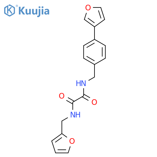 N-(furan-2-yl)methyl-N'-{4-(furan-3-yl)phenylmethyl}ethanediamide structure