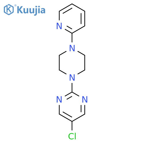 5-chloro-2-4-(pyridin-2-yl)piperazin-1-ylpyrimidine structure